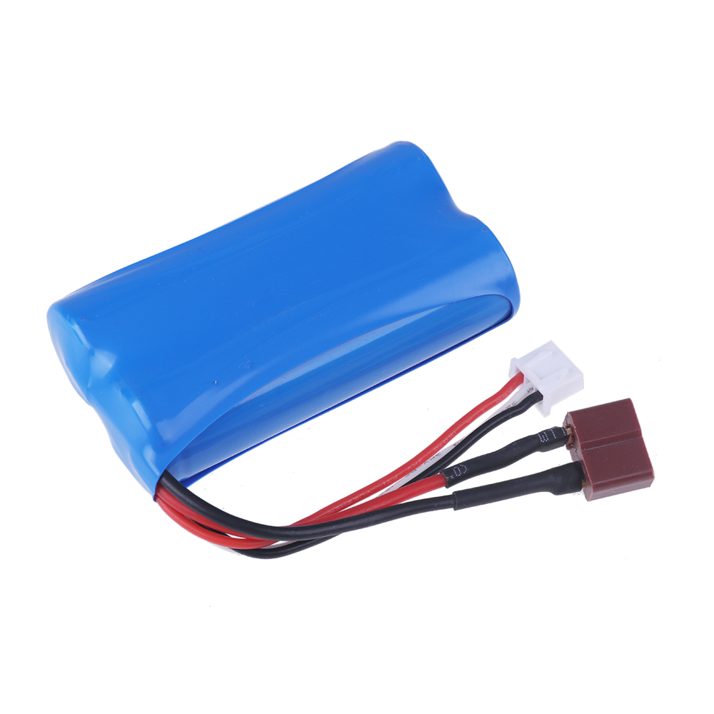 Verbesserter 7,4 V 3500 mAh 2S Li-Ionen-Akku, T-Stecker und Ladegerät für SCY-16101PRO SCY-16102PRO SCY-16103PRO SCY-16201PRO R/C-Autoteile
