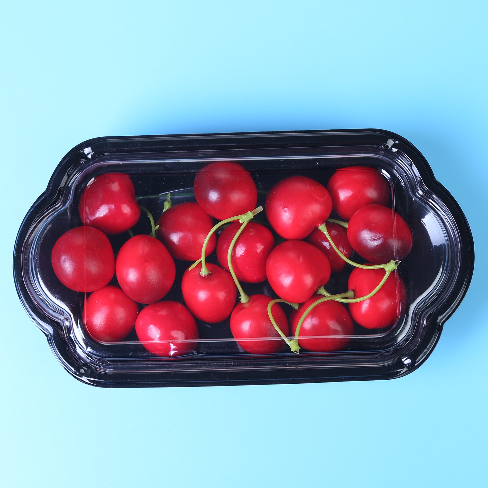 Ongeveer 400G Eenmalige Plastic Salade Doos Fruit Verpakking Doos Met Deksel