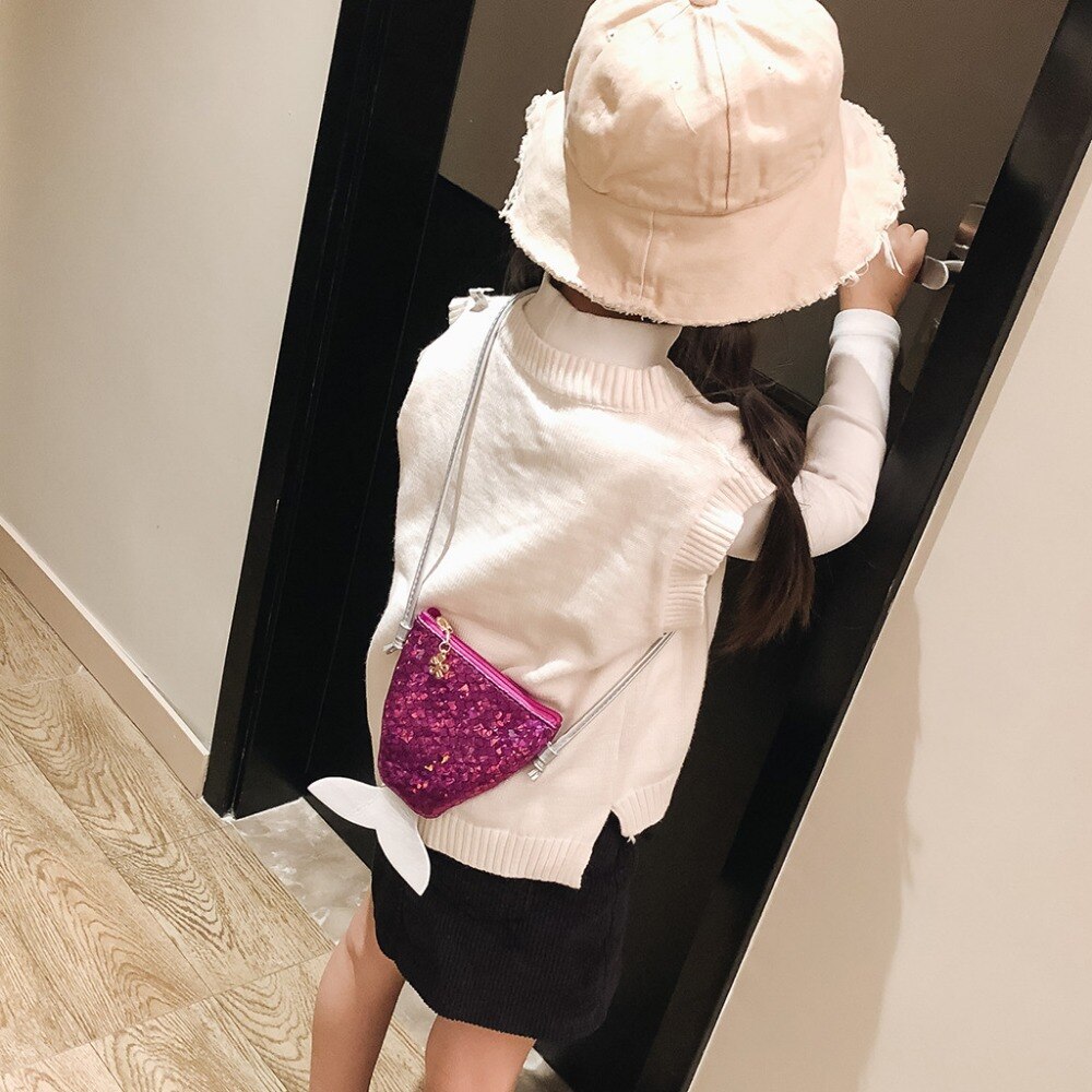 Mini sac bandoulière pour enfants mignon sac messager pour filles fermeture éclair Simple personnalité petit sac K506