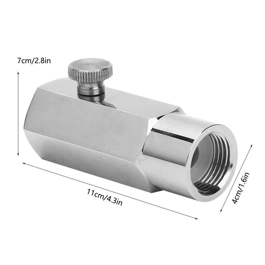 CGA320 rosca w21,8 a tr21,4 cilindro de CO2 Kit de conector de repuesto para botella de Soda, accesorios de vino para cerveza casera,: Default Title
