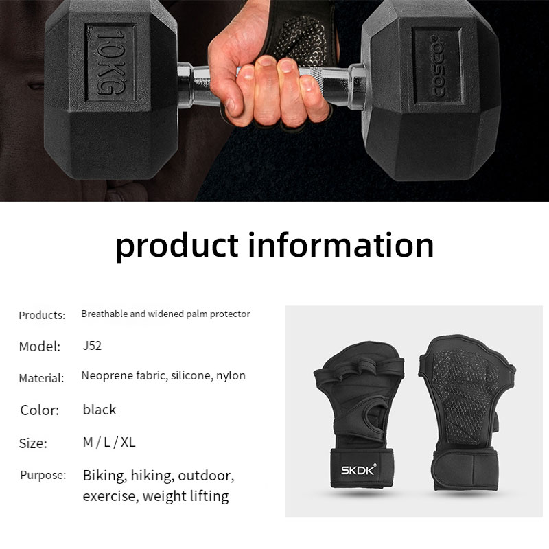 2PC/1coppia GOUNOD Guanti sportivi da allenamento Guanti da allenamento fitness bodybuilding Sollevamento pesi Palestra Guanti protettivi per il palmo del polso della mano