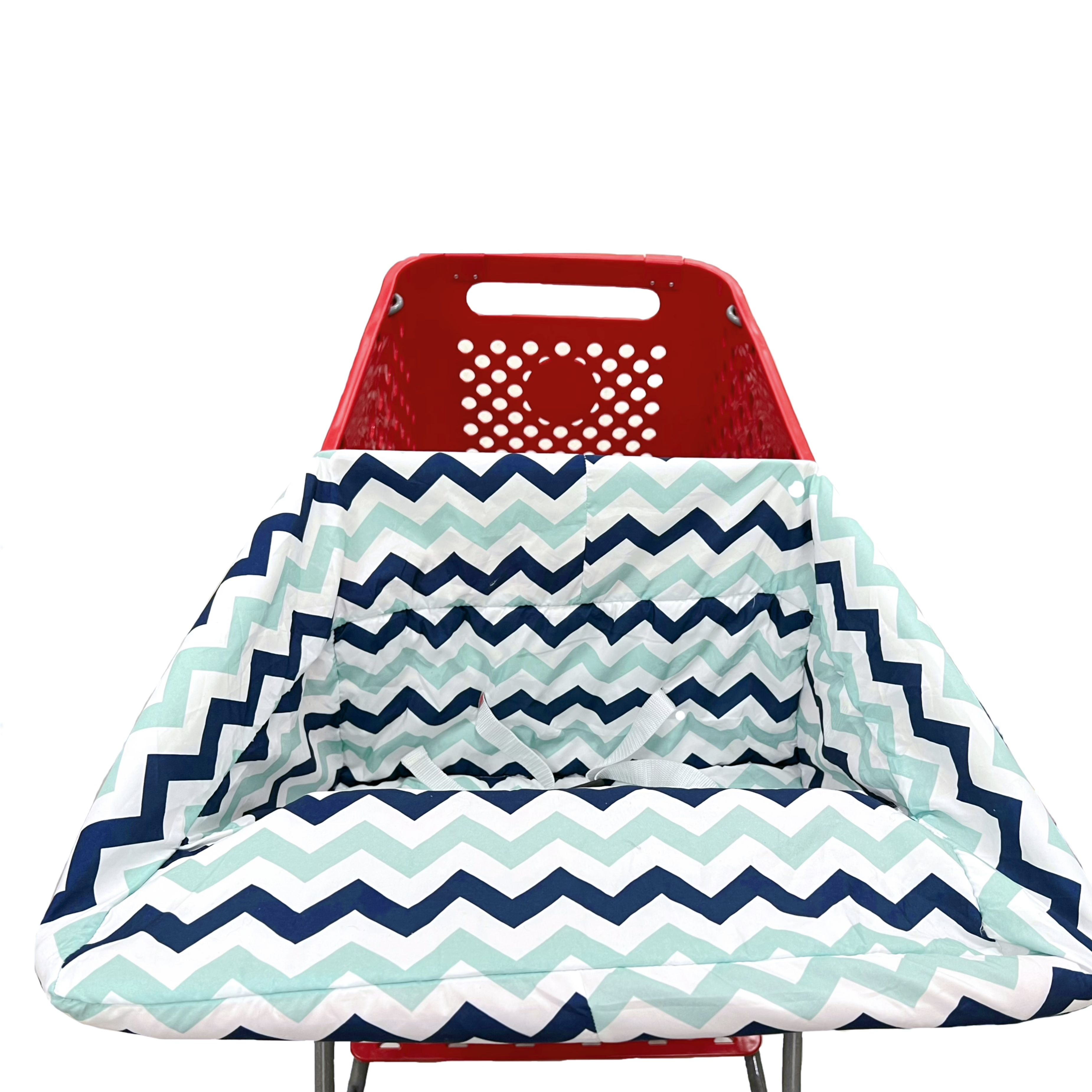 Housse de panier Portable | Housses de chaise haute et de panier d'épicerie pour bébés, enfants, nourrissons et tout-petits: Blue wave