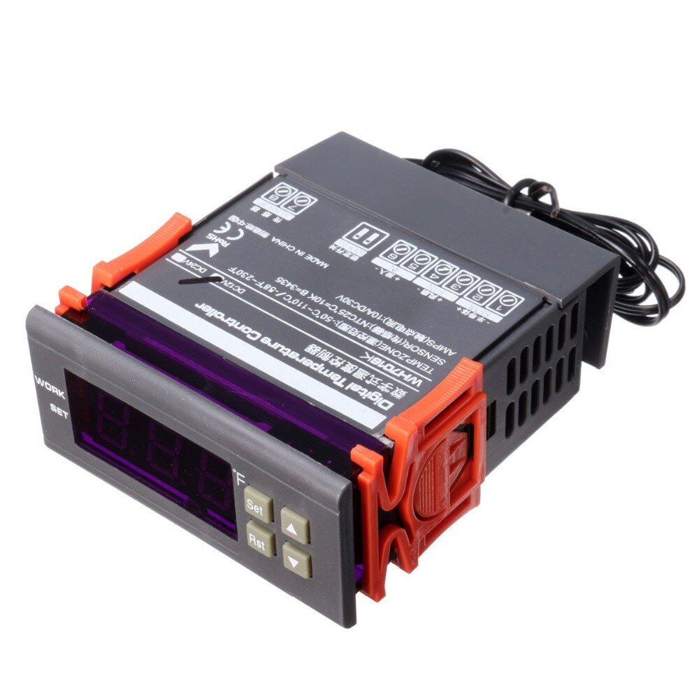 WH7016K DC12V Digitale Halbleiter Temperatur Regler Thermoelektrische Kühler Peltier Thermostat