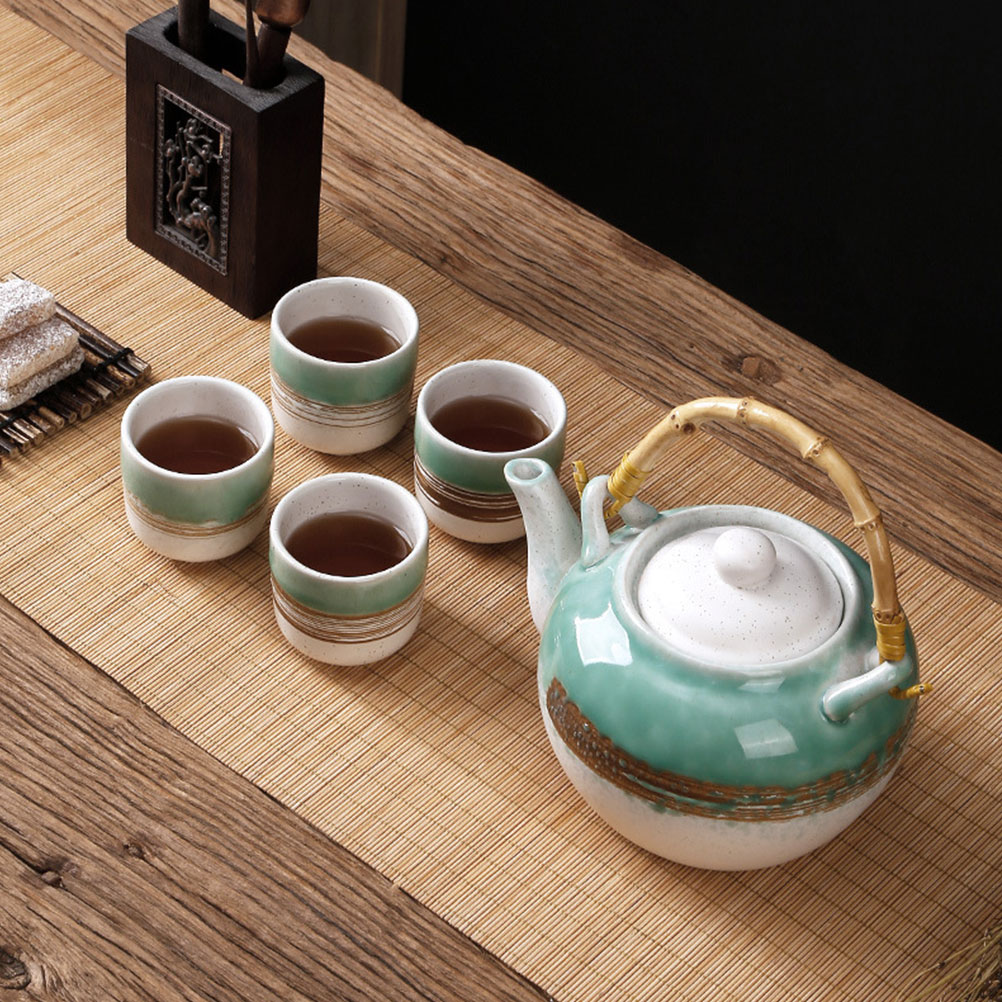 Household Tea Kettle Ceramic Tea Making Pot Teapot Practical Teapot with Handle