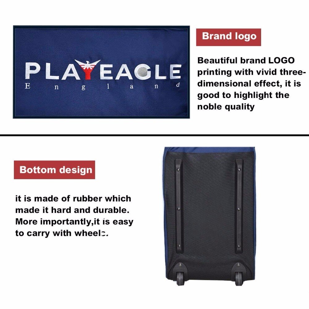 Playeagle Golf Luchtvaart Tas Met Wielen Sterke Nylon Inklapbare Veel Opbergruimte Voor Golftas Golf Reistas