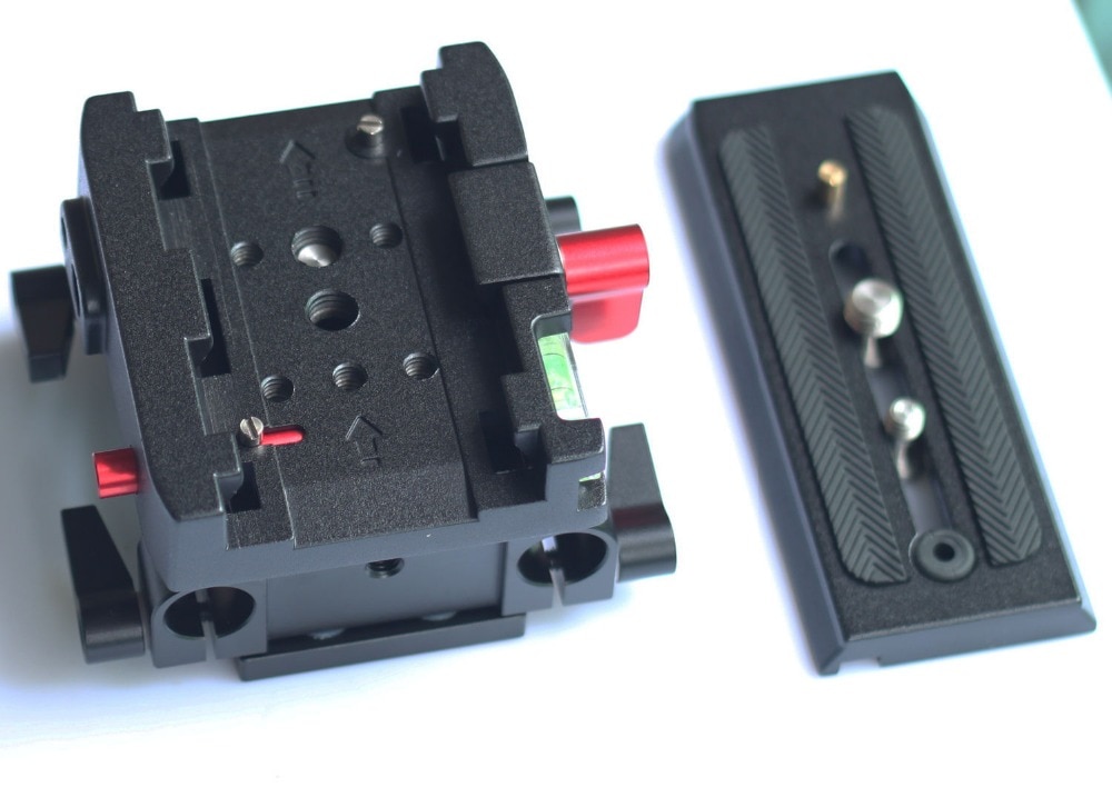 Plaque de base QR à dégagement rapide de tige de Rail de 15mm pour la caméra et le trépied de plate-forme de DSLR de soutien de mise au point de suivi