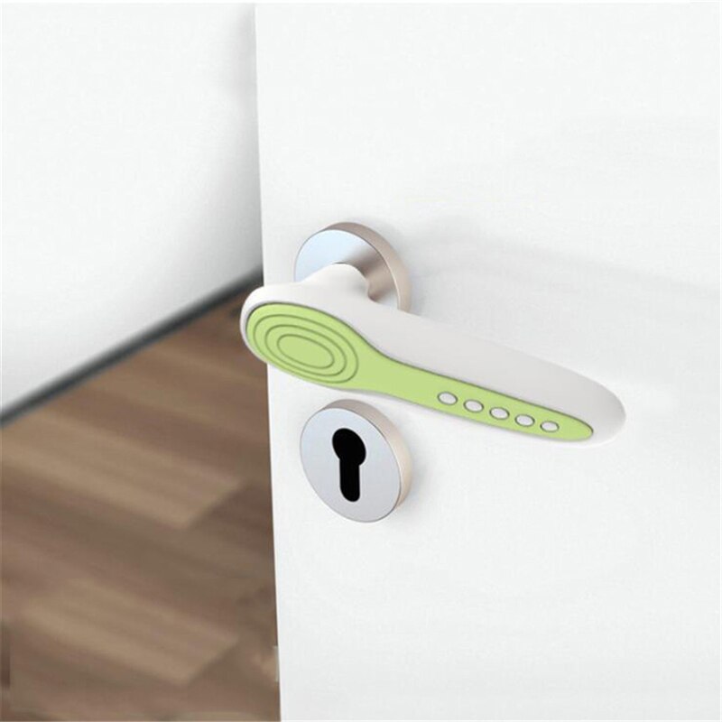 Silicone Anti Collision Static Door Handle Protector Baby Home Safety Decor Baby Safety Supplies Little Baby Daily Safety Tool