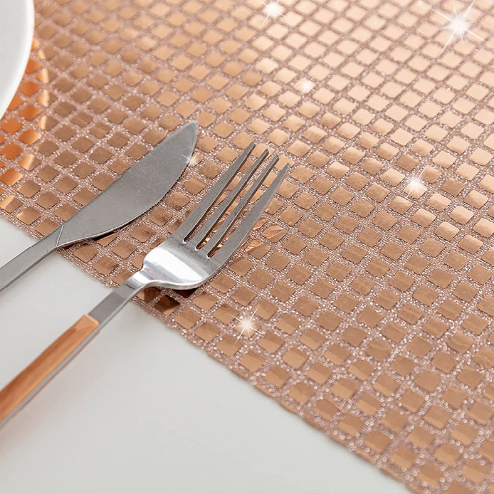 Glänsande glitter disco bordslöpare paljett europeisk stil bordsduk spegelduk jul