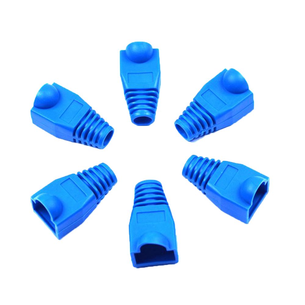 20pc RJ-45 Adapter Cap for 0.6mm Ethernet Network Cable Connector Plugs RJ45 Cat5 CAT6 Cover Cap Socket Boots Cap Head