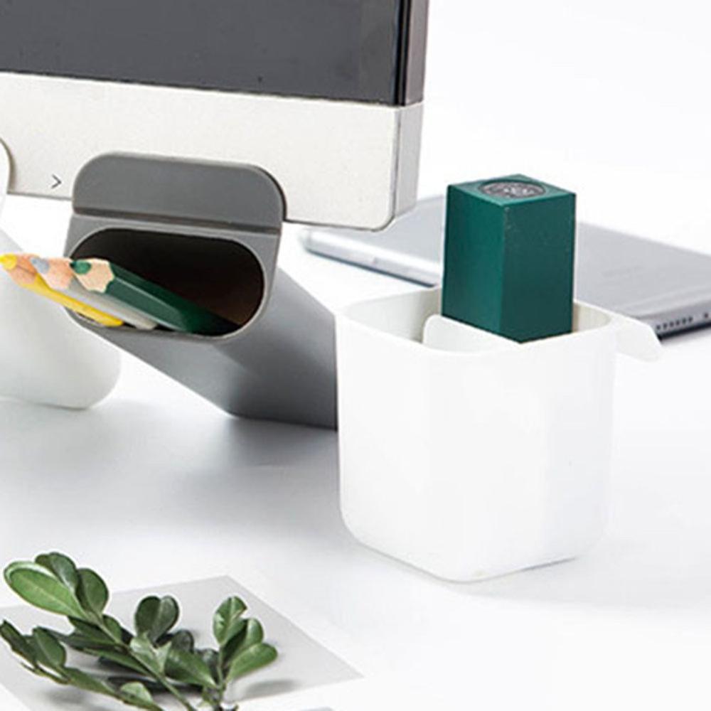 Desktop Computer Monitor Pencil Holder Pocket Home Office Storage Box School Stationery Organizer Pen Holder