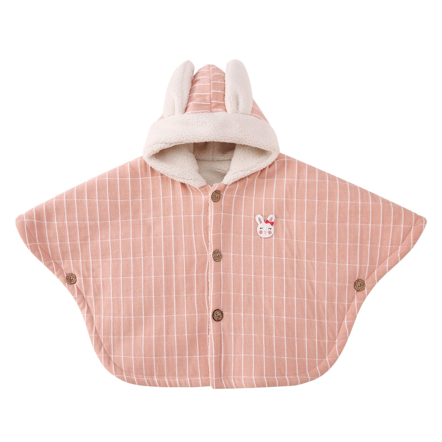 Pureborn noworodka ponczo podszyty polarem dziecko znosić klasyczny pled z kapturem niemowlę chłopiec dziewczyna Carseat ponczo kurtka zimowa płaszcz