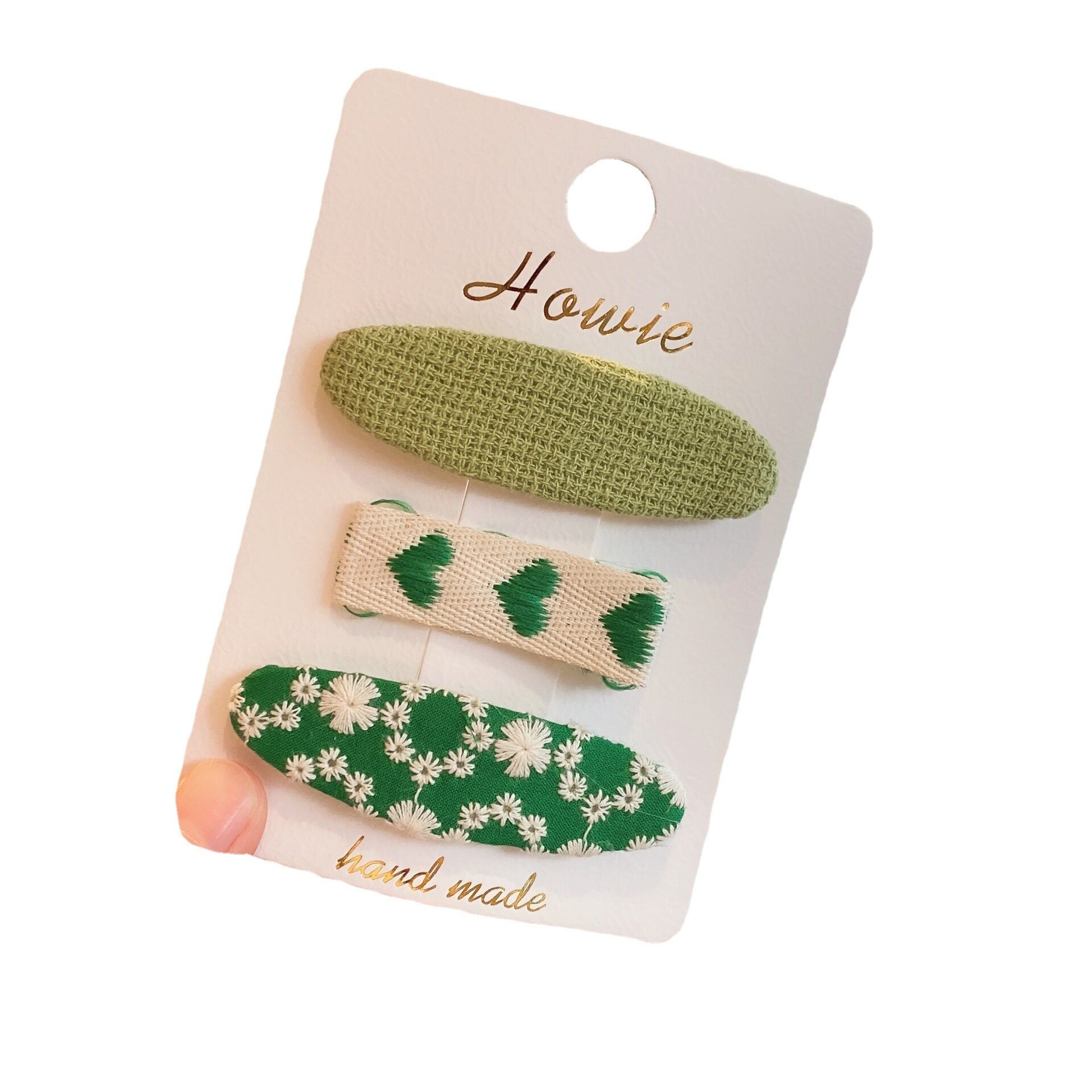 3Pcs Meisjes Haar Clips Retro Katoen Kant Gedrukt Baby Bb Clip Kleurrijke Peuter Meisje Haar Accessoires Jaar mode 2022