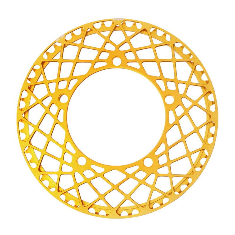 Litepro Spider Bicycle Chainring for Brompton Folding Bike MTB Road Bike Chain Wheel Crank 53/56/58T 130BCD Ultralight CNC: gold / 53T