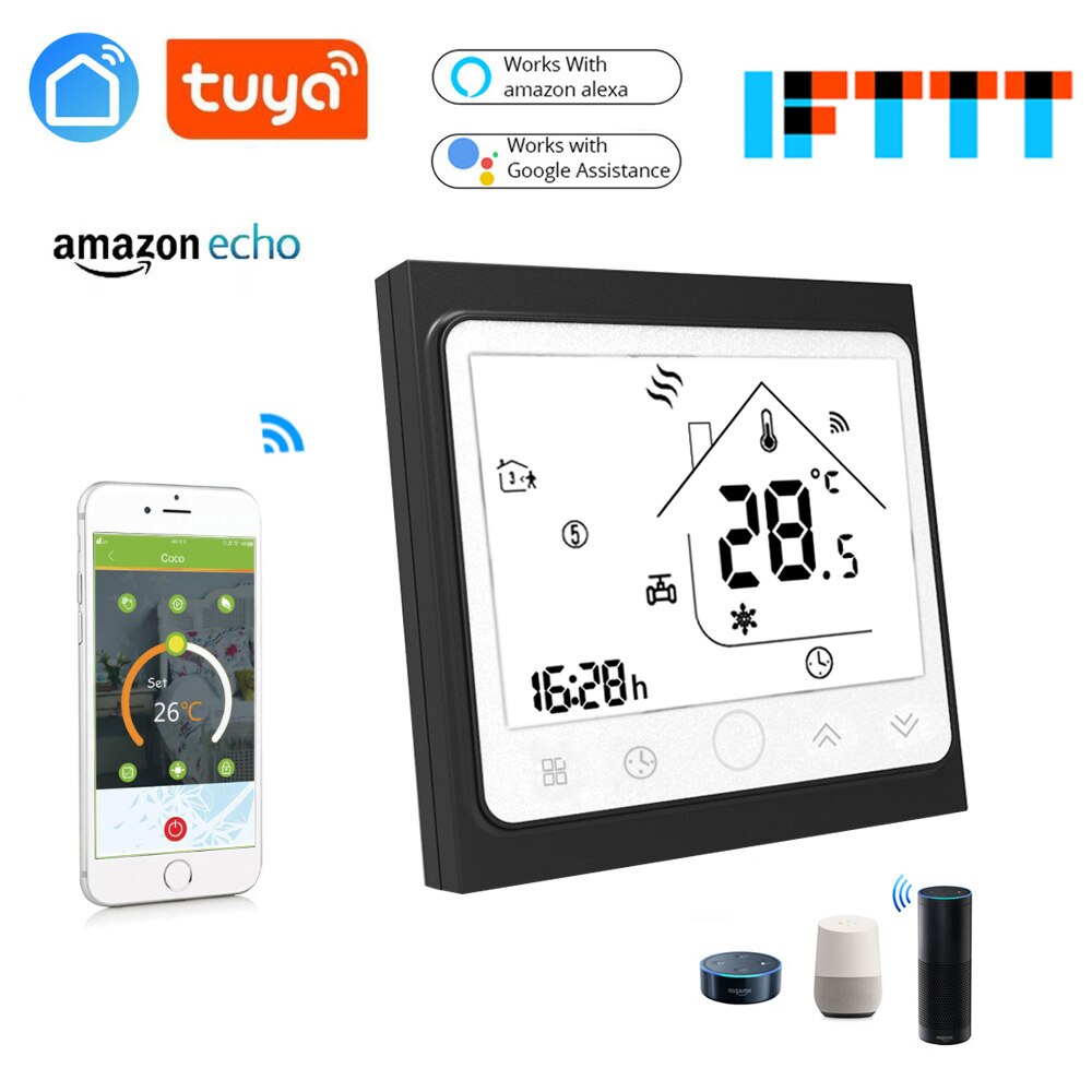 WiFi Inbouw Thermostaat Touchscreen 16A voor Vloerverwarming