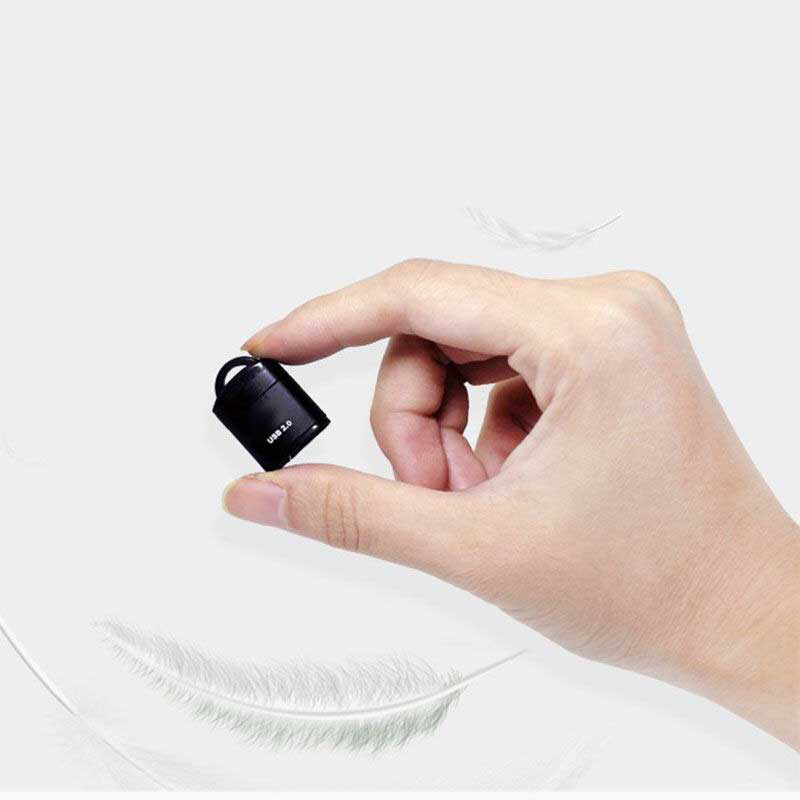 Mini USB 2.0 Card Reader Memory Card Adapter for TF/Micro Sd Cards Reading High Speed Card Reader with Plastic Lid Key Ring