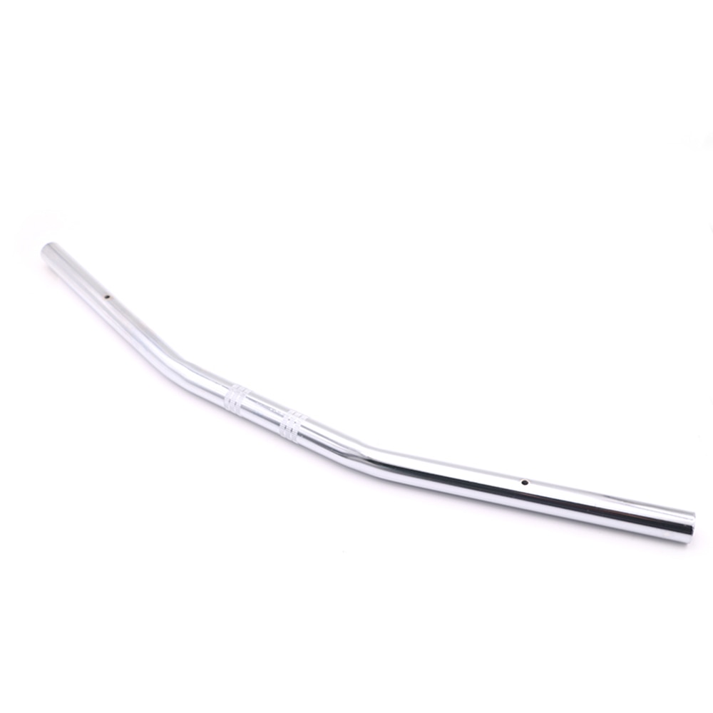 Guidon de moto 1 "25mm noir Chrome glisser barre droite pour Honda Kawasaki Yamaha Suzuki Harley Chopper Bobber