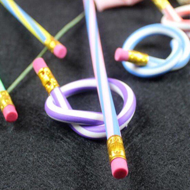 stationery folding curved soft pencil school supplies deformation write continuous pencil student office supplies