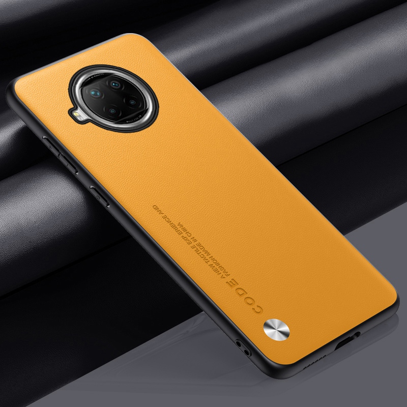 Luksuriøst pu-skinndeksel til xiaomi  mi 10t lite 5g matt deksel silikonbeskyttelsesdeksel til xiaomi  mi 10t pro  mi10t deksel: Abs / Fluorescerende gul
