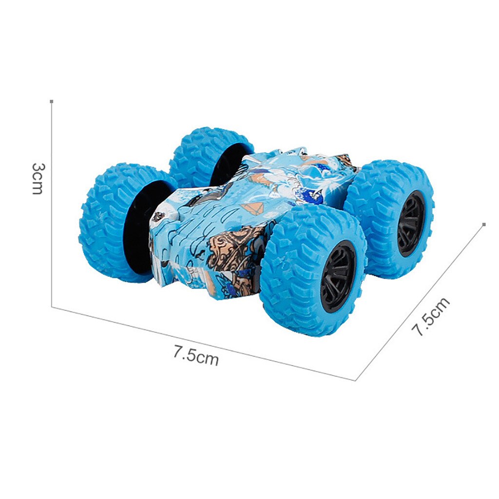 Creatieve Inertie-Dubbelzijdig Stunt Graffiti Auto Off Road Model Auto Voertuig Kids Toy Kinderen Interactieve Concurrerende speelgoed