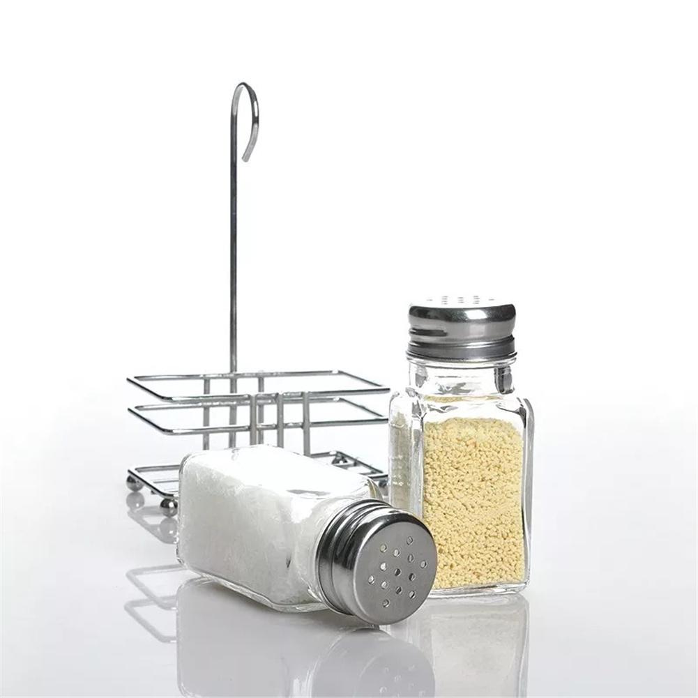 1Pcs Seasoning Bottle Glass Kitchen Condiment Container Sugar Salt Pepper Flour Bottle