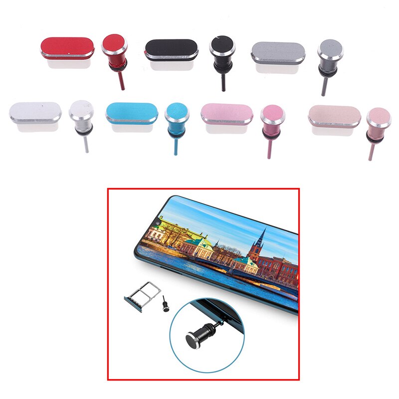 Tipo C porta di ricarica per telefono 3.5mm Jack per auricolari Sim Card USB C spina antipolvere per Samsung S10 S9 S8 nota 8 9 Huawei P10 P20 P30 Pro