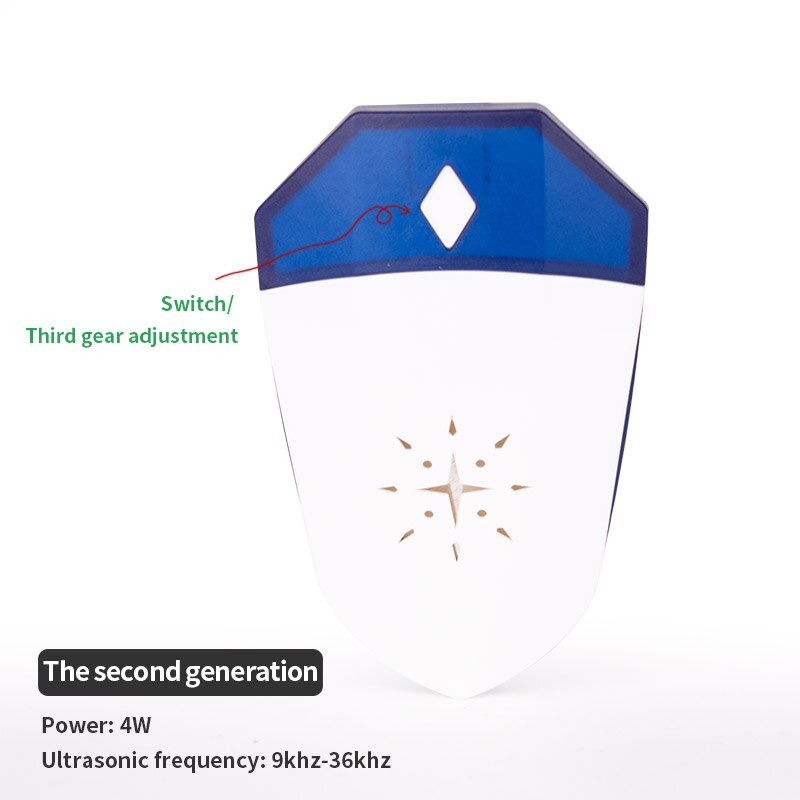 Electronic rat repeller ultrasonic repellent mouse indoor electromagnetic wave imitates sound wave to drive away rats mouse: Second generation / US