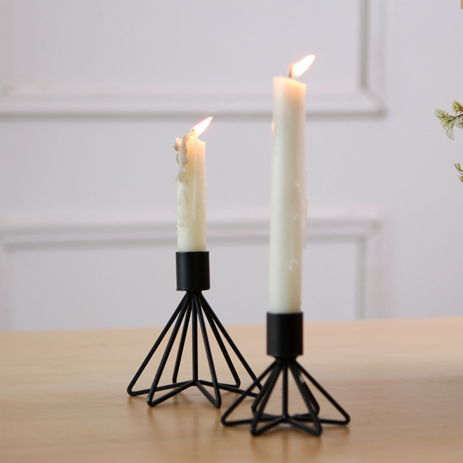 Taps Toelopende Kandelaars, Vintage Metalen Kandelaar Houders Voor Eetkamer Tafel Middelpunt Of Mantel Bruiloft Decor Een