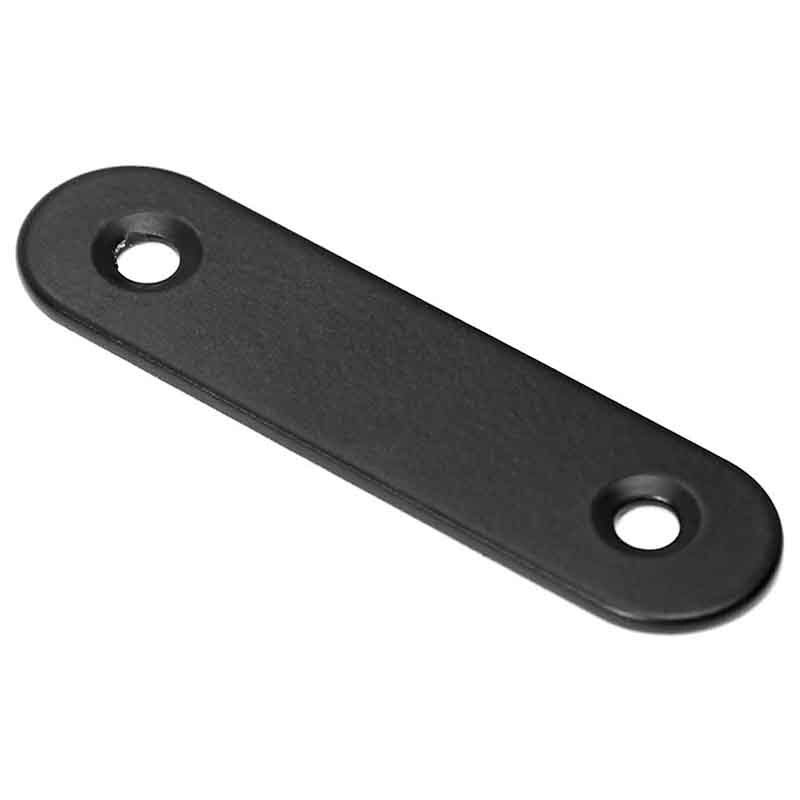 10PCS Stainless Steel Straight Bracket Flat Bracket Metal Bracket Angle Bracket Connector 2.36In/60mm Black