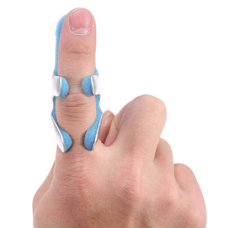 1Pcs Aluminum &amp; Foam Support Brace Finger Splint Hand Trigger Broken Finger/Sprain/Fracture/Pain Relief/ Joint Immobilization