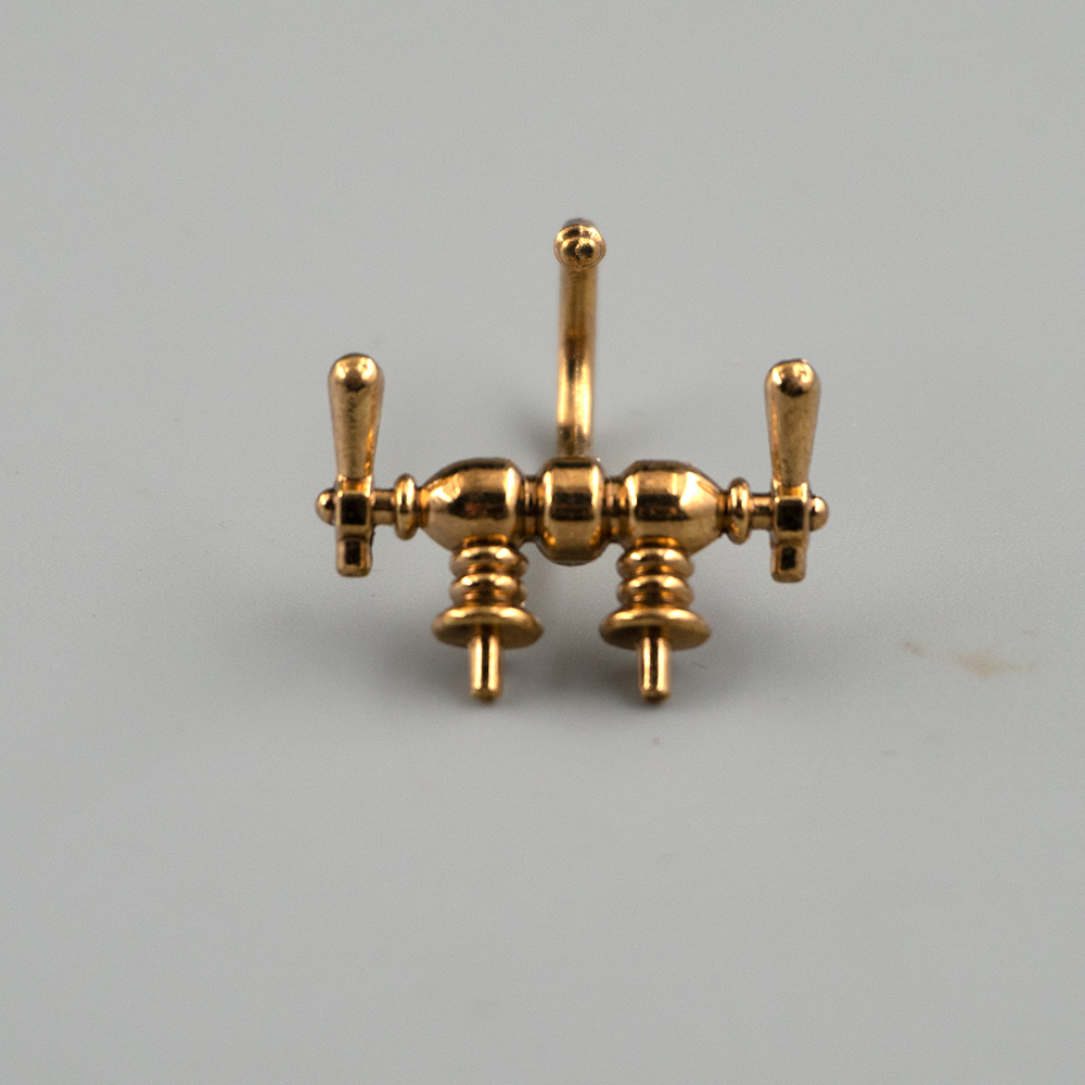 1/12 puppenhaus Miniatur Zubehör Mini Legierung Badewanne Wasserhahn Simulation Wasserhahn Modell Spielzeug für Puppe Haus Dekoration