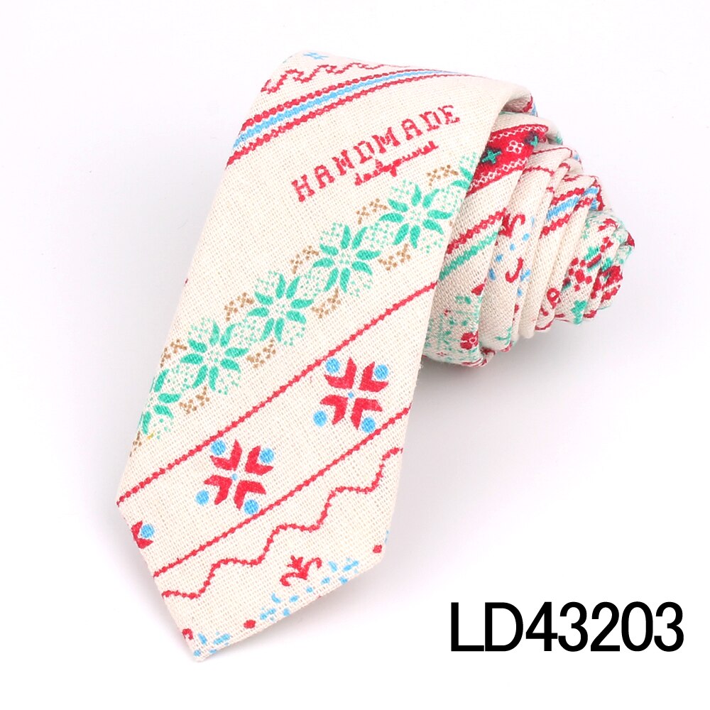 Świąteczny krawat dla mężczyzn wąnarty krawat krawat s na imprezę biznes zwykły moda lniane krawaty krawaty klasyczne garnitury krawaty na prezent: LD43203