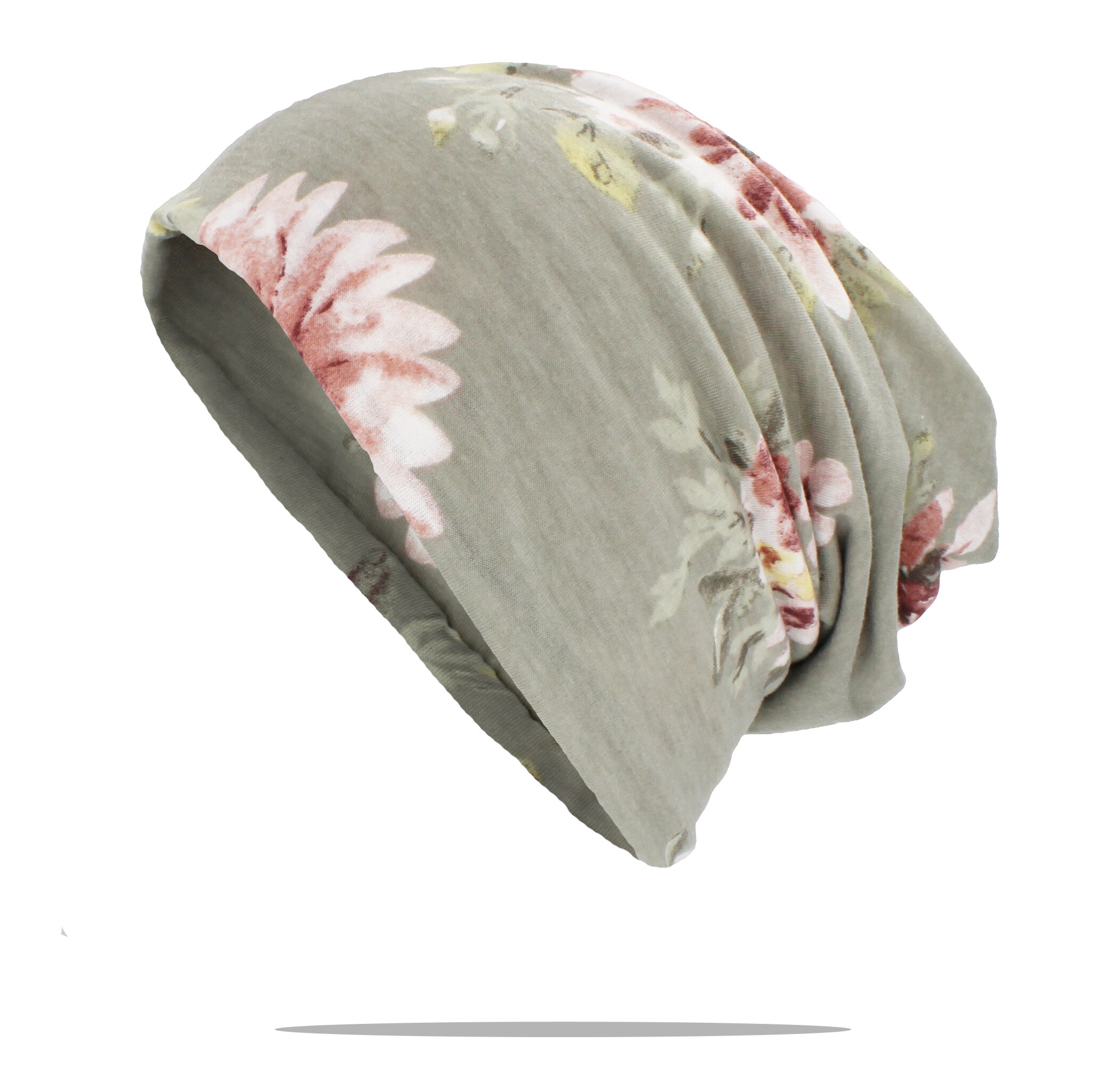 Lovingsha vinter høst kvinner lue blomster tenåring voksne menn multifunksjon tynt skjerf skullies luer jente vintage cap  ht165: 2