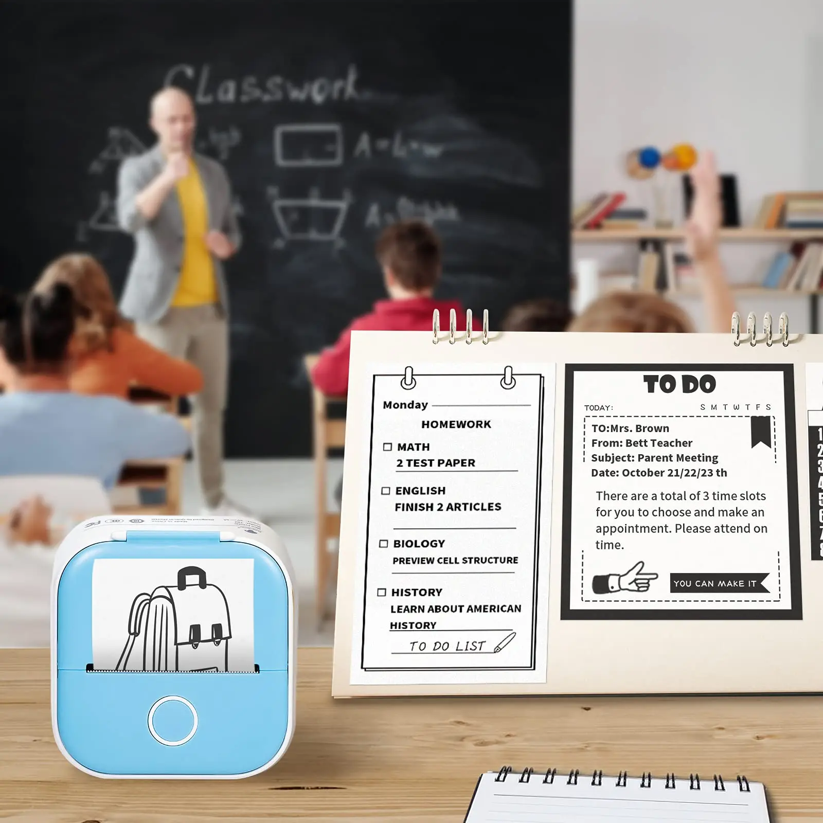 Thermal printer Paper Adhesive Photo Paper For Phomemo/Memoking M02/T02 Use Barcode Labels Address Labels Logo Labels