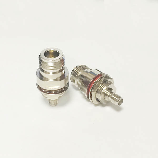 1 st N Vrouwelijke Jack moer naar SMA Vrouwelijke Jack RF Coax Adapter Modem Converter Connector Rechte Vernikkeld