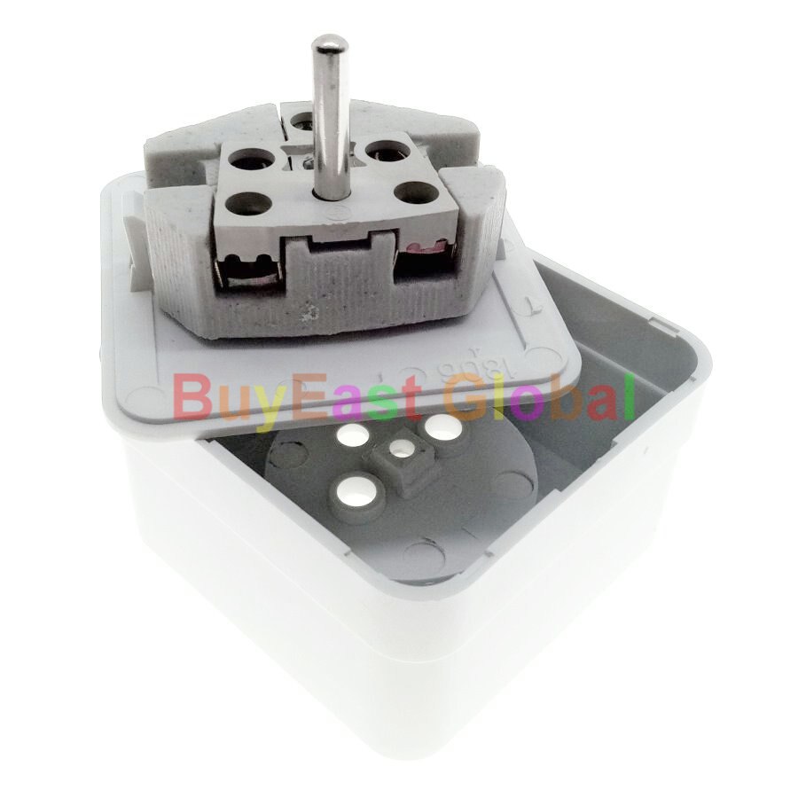 Schuko EU (Type E) Wall Surface Mount Power Socket AC 250V 16A CE Cert