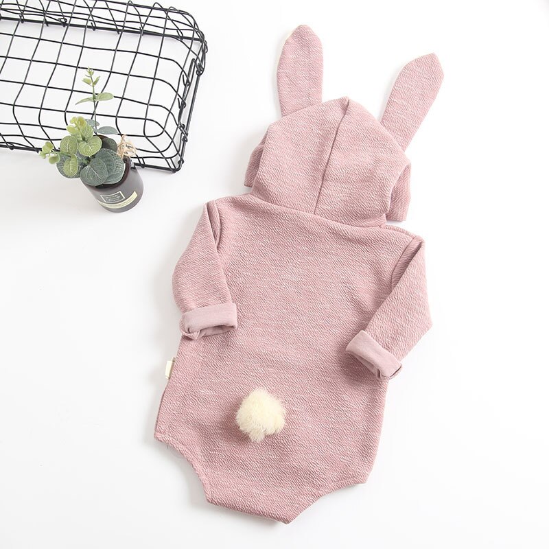 Milancel Baby Kleding Konijn Baby Body Bunny Oor Baby Outfit Katoen Jongens Bodysuit Lange Mouw Baby Kleding