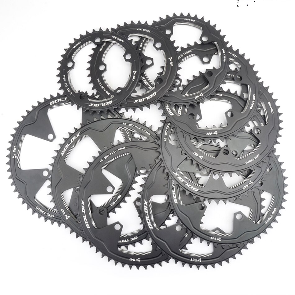 Goldix 110/5 Bcd 110BCD Racefiets Smalle Brede Kettingblad 38T-58T Fiets Kettingblad Forshimano Sram Fiets Crank accessoires