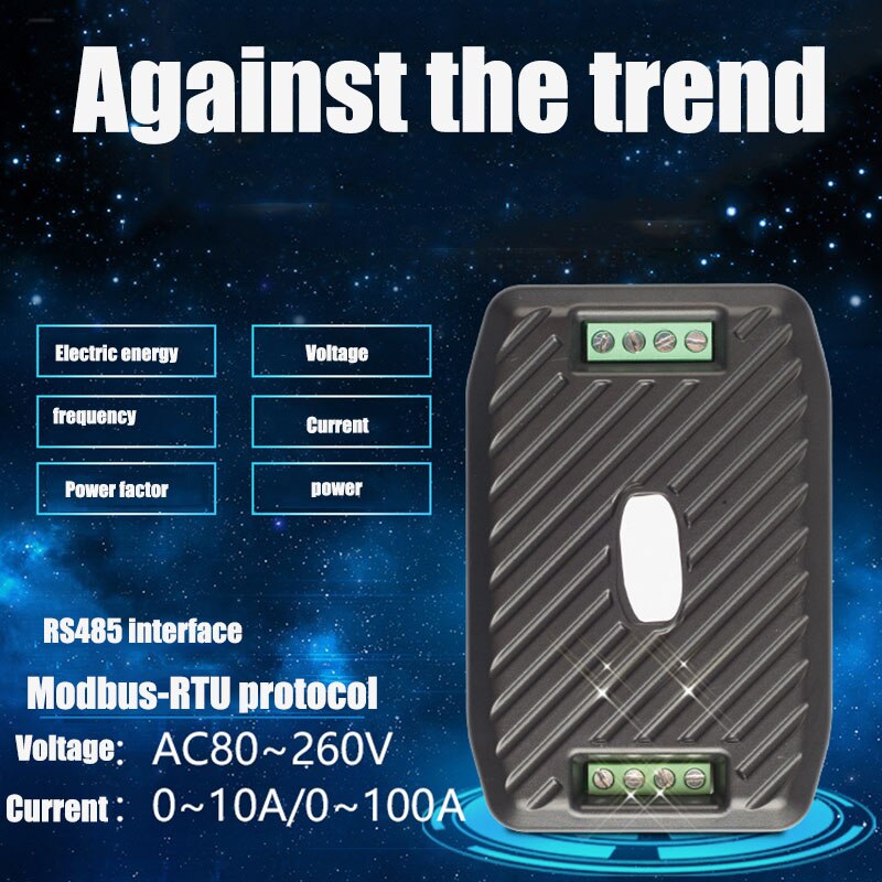 Communications Module AC Voltage Current Power Electricity Consumption 100A With CT CLH@8