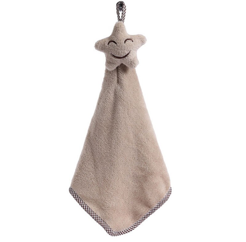 Badeværelse køkken kontor håndtørring håndklæde almindeligt solidt blødt mikrofiber lommetørklæde håndklæder: Khaki