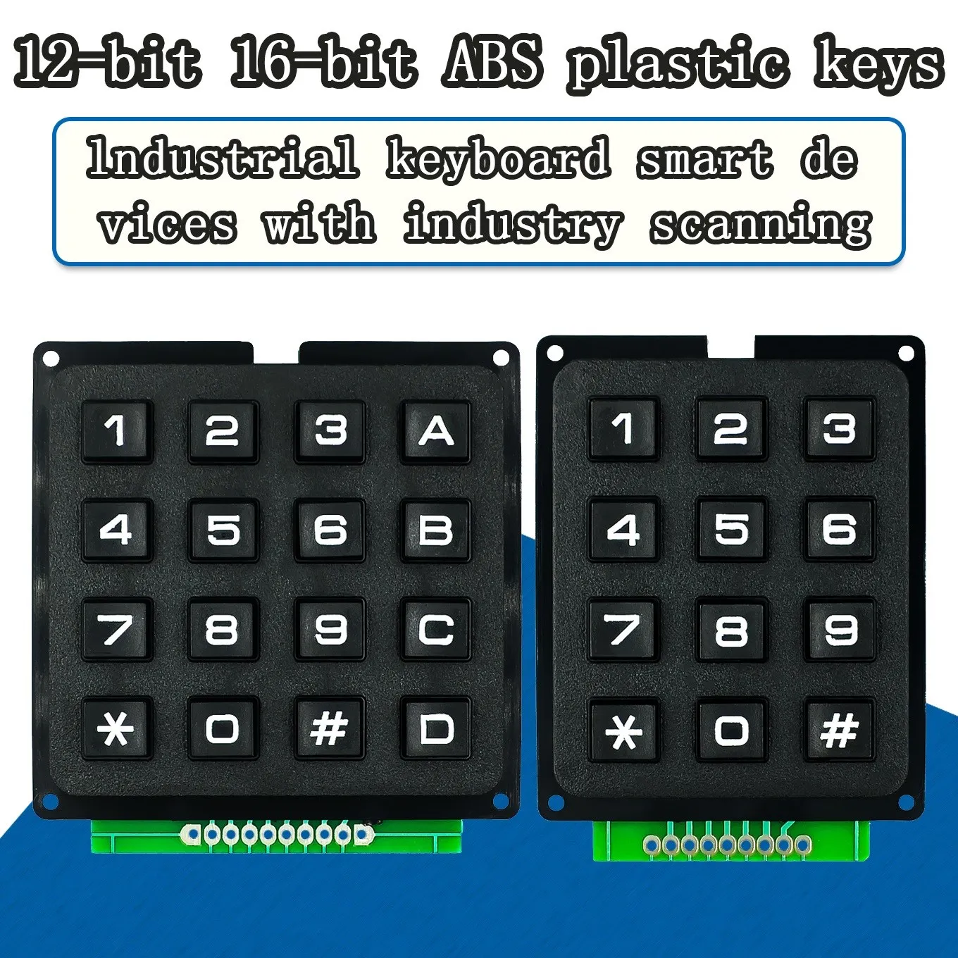 3*4 4*4 interruptor de matriz teclado módulo de matriz teclas de plástico ABS 4x4 3x4 12 16 teclas botón interruptor de membrana Kit de bricolaje para Arduino