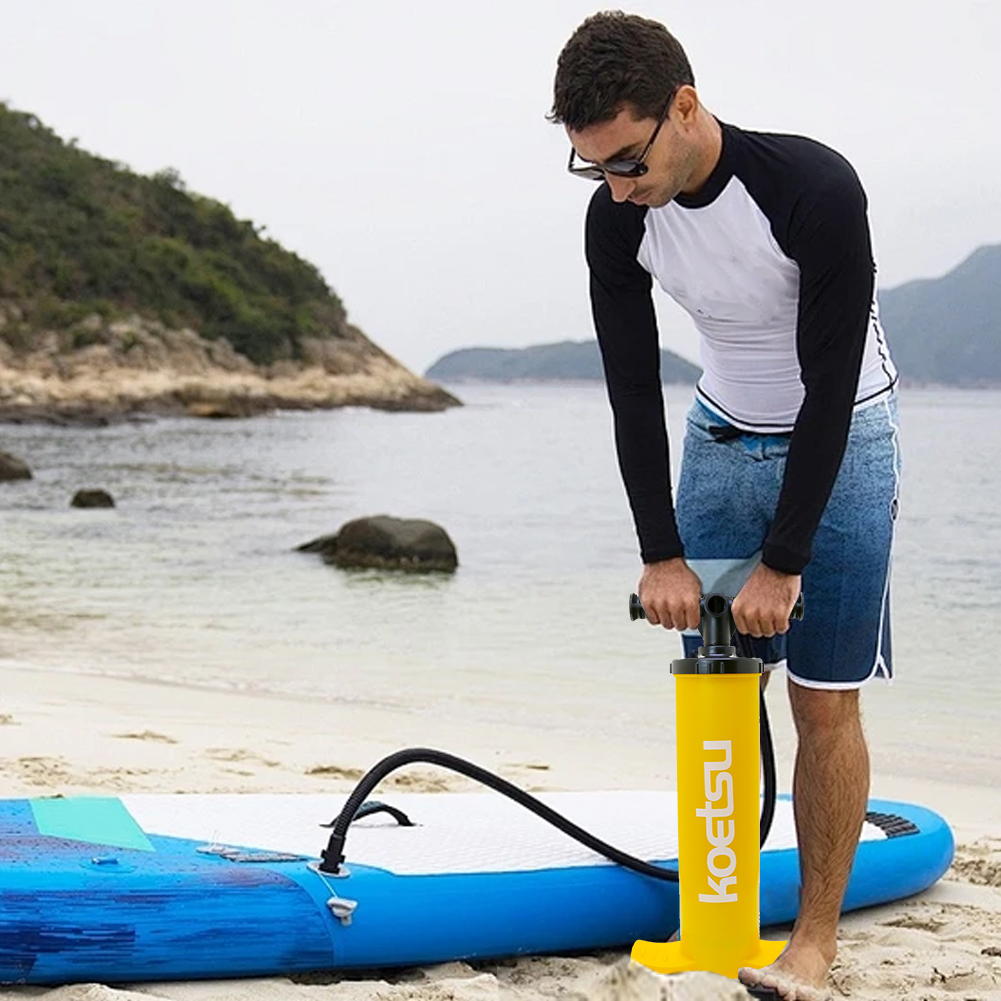 4L Kayak Air Pump Anti-Slip Portable Hand Pump Handheld Air Inflator Surfboard Manual Pump for SUP Surfboard Inflatable Boat