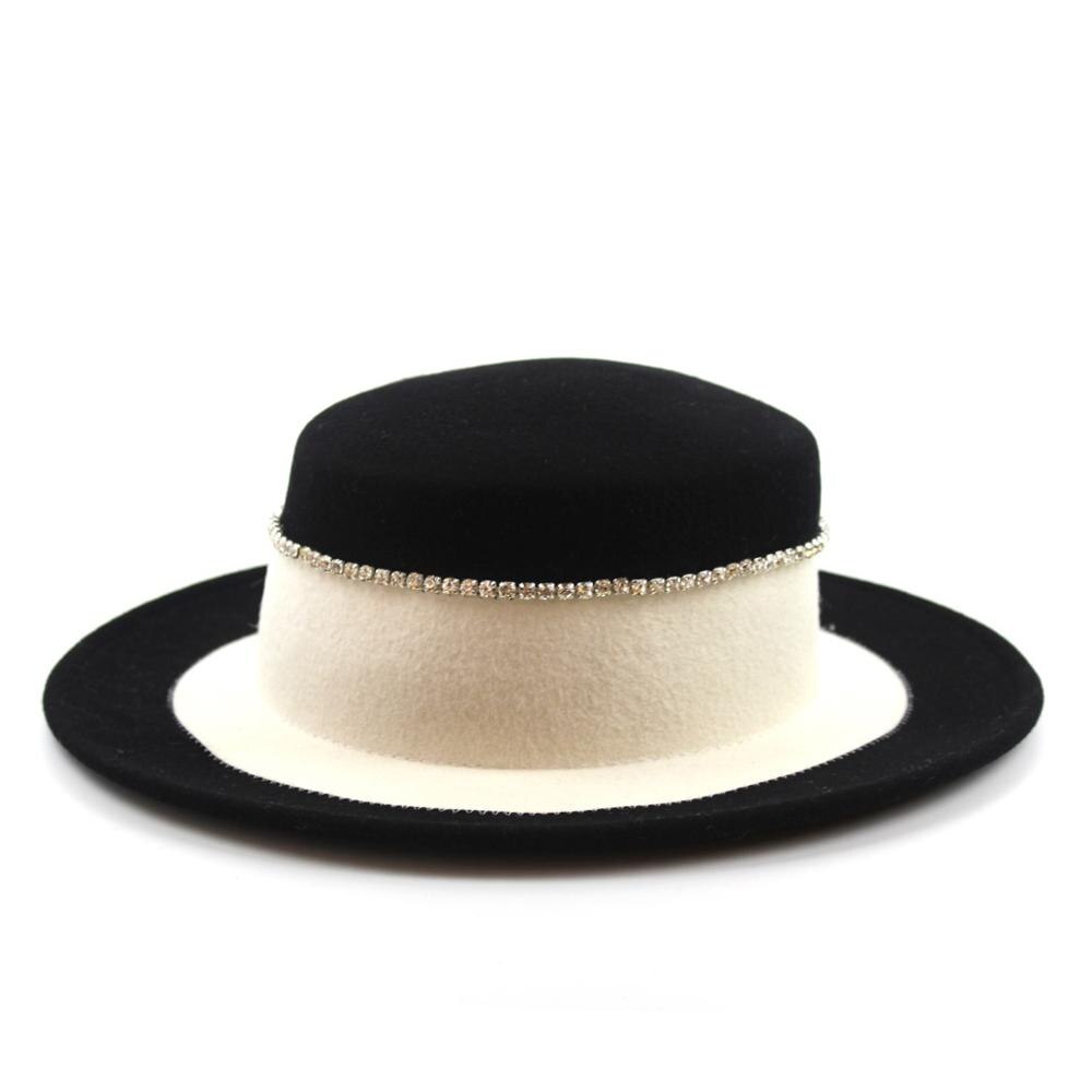 Vinter dame all-match top hat syning farve udendørs ren uld varm top hat afslappet vinter hat