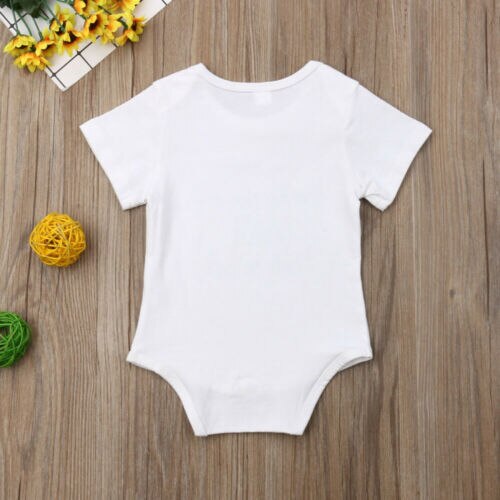 Baby Baby Meisje Jongen Letters Bodysuit Jumpsuit Outfits Zomer Kleding