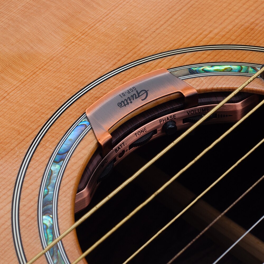 Guitto GGP-01 Guitar Pickups for Classic Acoustic Guitar Pickup Walnut Wood Pickup 1 Set Guitar accessories Musical Instruments