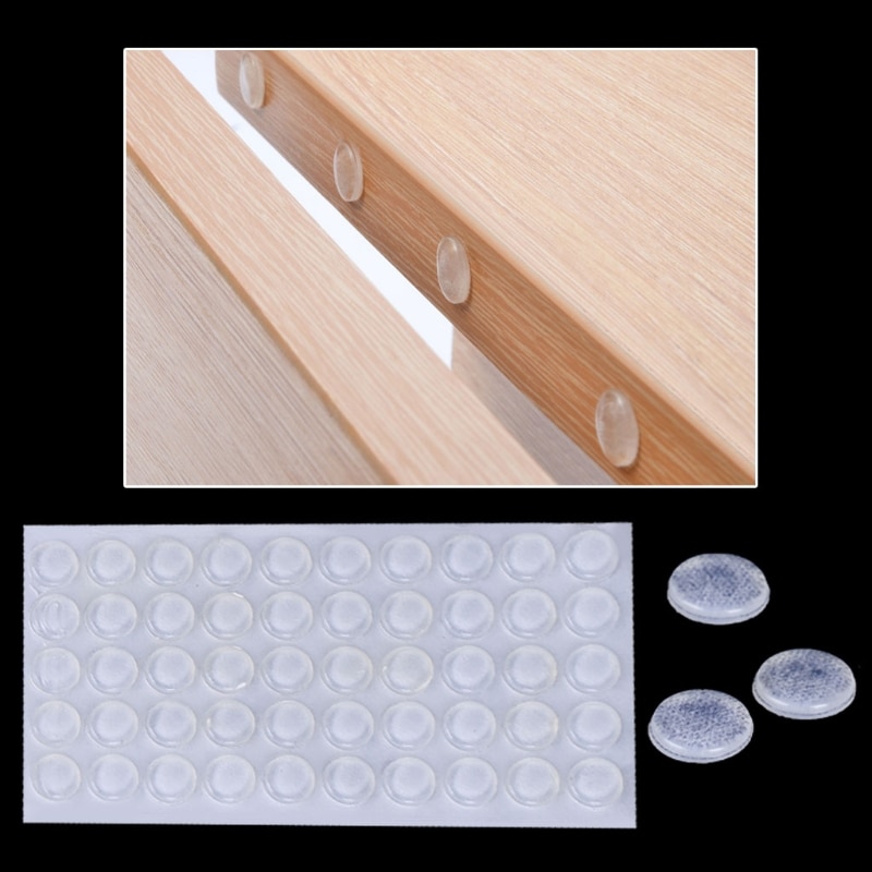 1 Sheet Door Stops Stopper Silicone Cabinet Self Adhesive Bumper Damper Buffer Pad