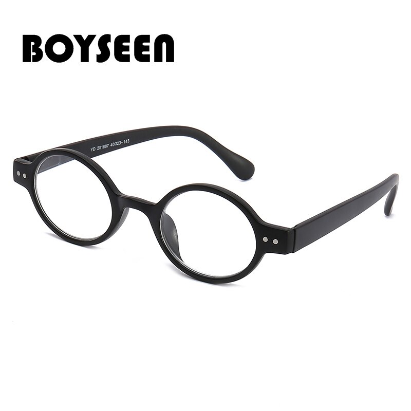 BOYSEEN-gafas de lectura retro con marco redondo, para personas de mediana edad y mayores, gafas de lectura de periódico con marco completo 201887