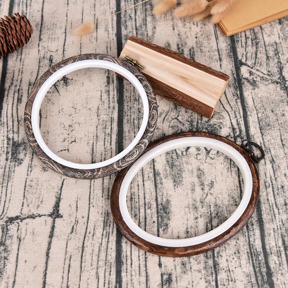 12-21cm Embroidery Hoops Frame Set Bamboo Wooden Embroidery Hoop Rings For DIY Cross Stitch Needle Craft Tools