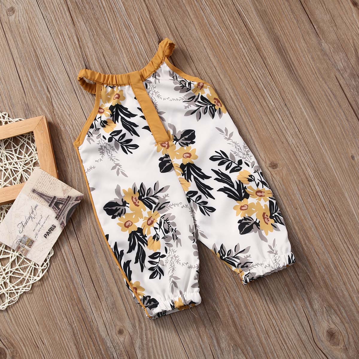 Toddler Kid Baby Girl Romper Infant Jumpsuit Print Clothes Outfit Set Summer