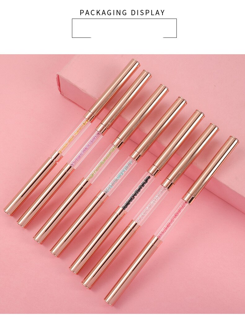 BQAN-Bolígrafo de cera para punteo de Metal acrílico, dos cabezales, para recoger diamantes de imitación, lápiz para cera de uñas, herramienta artística para manicura