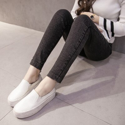 Women Washed Denim Maternity Jeans Skinny Pencil Pants Clothes for Pregnant Women Denim Pants Pregnancy Jeans Pregnancy Clothes